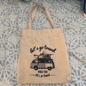 Mini Beige Travel Tote